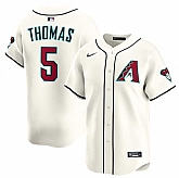 Men's Arizona Diamondbacks #5 Alek Thomas Cream Limited Stitched Jersey Dzhi,baseball caps,new era cap wholesale,wholesale hats